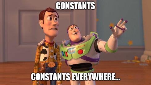 Woody and Buzz meme: ‘Constants everywhere’